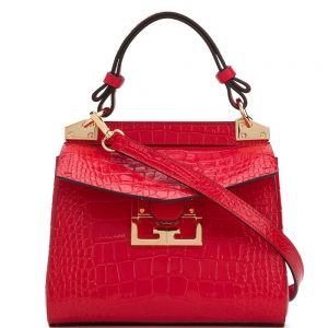 Givenchy Mystic Mini Bag, Red Embossed Leather