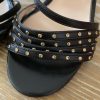 Gucci Crystal-Embellished Metallic Leather Sandals