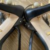 Gucci Crystal-Embellished Metallic Leather Sandals