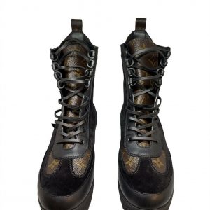 LOUIS VUITTON Laureate Platform Desert Boot Suede Leather