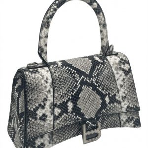 Balenciaga Snakeskin Embossed Leather Top Handle Bag