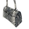Balenciaga Snakeskin Embossed Leather Top Handle Bag