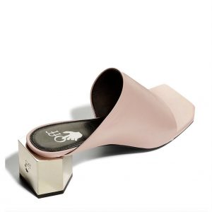 OFF_WHITE c-o VIRGIL ABLOH Hexnut Leather Metallic-Heel Thong Sandals